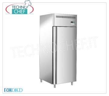 Forcold - Armadio Frigo 1 Porta, lt.429, Ventilato, Temp. -2°/+8°C, Classe D, mod.G-SNACK44TN-FC Armadio Frigorifero 1 Porta, Professionale, Linea Snack, lt.429, temp.-2°/+8°C, con ventilatore e convogliatore d'aria interno, ECOLOGICO in Classe D, Gas R600a, V.230/1, Kw.0,215, Peso 108 Kg, dim.mm.680x710x2010h