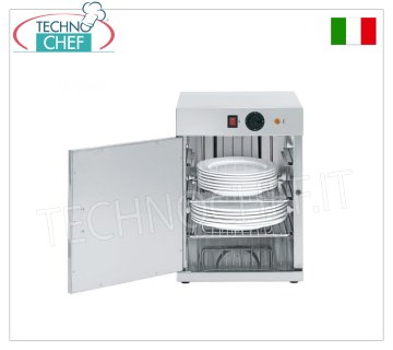 Mobile scaldapiatti inox con 1 sportello, 2 ripiani grigliati, Temp. 0 ÷ 90 °C