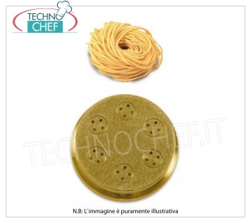 Technochef - Trafila Spaghetti quadri / Chitarrine 2 mm Trafila in bronzo per Spaghetti quadri / Chitarrine 2 mm