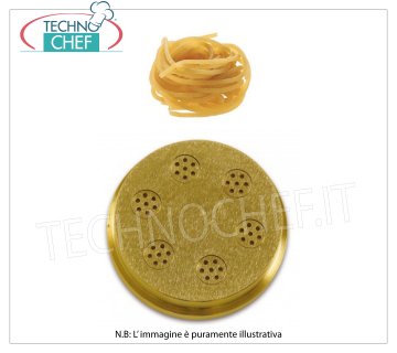 Technochef - Trafila Spaghetti 1,9 mm Trafila in bronzo per spaghetti 1,9 mm