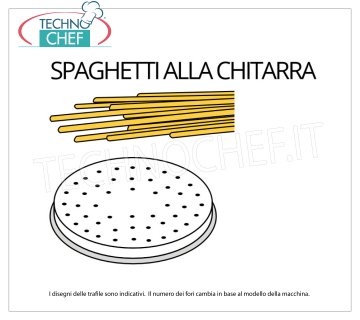 FIMAR - TRAFILA SPAGHETTI alla CHITARRA in LEGA OTTONE-BRONZO Trafila per spaghetti alla chitarra in lega di ottone-bronzo 2x2 mm, per mod.MPF2.5N/MPF4N e mod.PF25E/PF40E.