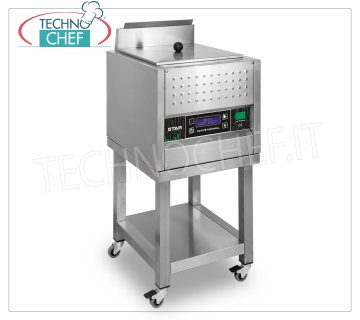 Technochef - ASCIUGAPOSATE SEMIAUTOMATICA, produttivita' max 40 posate per ciclo, Mod.STAR ASCIUGA LUCIDA POSATE SEMIAUTOMATICA su cavalletto con ruote, per POSATE e PICCOLI UTENSILI, RESA 40 posate per ciclo da 50 secondi, CARICAMENTO ed ESTRAZIONE del CESTELLO posate MANUALE, V.230/1, Kw.0,75, dimensioni mm 440x480x940h