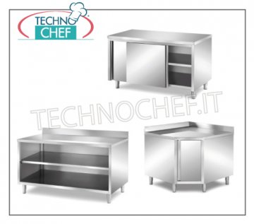 Tavoli armadiati in Acciaio Inox 