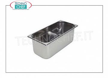 Bacinella Inox, capacità 5,0 lt Bacinella in acciaio inox, capacità 5,0 lt, dim.mm.360x165x120h