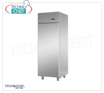 TECNODOM - Armadio Congelatore-Freezer 1 porta, lt.700, PASTICCERIA, Temperatura Negativa Armadio Congelatore-Freezer 1 porta, Marca TECNODOM, con struttura in acciaio inox, capacità lt.700, bassa temperatura -18°/-22°C, refrigerazione ventilata, PASTICCERIA Teglie mm 600x400, V.230/1, Kw.0,65,Peso 132 Kg,dim.mm.710x800x2030h