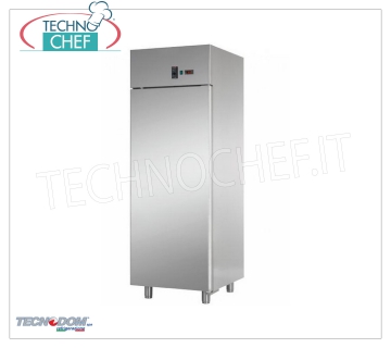 TECNODOM - Armadio Frigo  PASTICCERIA, 1 Porta, lt.700, Ventilato, Temp. 0°+10°C., per Teglie da cm 60x40,  mod. AF07EKOMTNPS Armadio Frigorifero PASTICCERIA 1 porta, Ventilato, Temp. 0°+10°C. , capacità lt.700,  Predisposto per Teglie mm 600x400, V.230/1, Kw.0,385, Peso 120 Kg, dim.mm.710x800x2030h