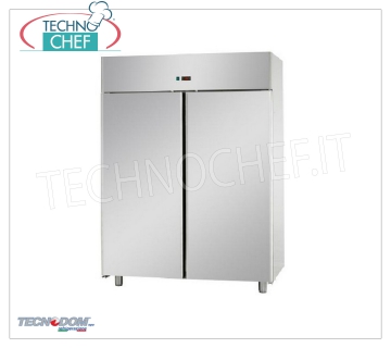 TECNODOM - Armadio Congelatore-Freezer 2 porte, lt.1400, PASTICCERIA Armadio Congelatore-Freezer 2 porte, Marca TECNODOM, con struttura in acciaio inox, capacità lt.1400, bassa temperatura -18°/-22°C, refrigerazione ventilata, PASTICCERIA Teglie mm 600x400, V.230/1, Kw.0,7, Peso 169 Kg, dim.mm.1420x800x2030h