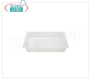Contenitore GN 1\1 in Polipropilene con Doppio Fondo per Pesce Contenitore con doppio fondo per pesce in Polipropilene trasparente GN 11/1 (mm.530x 325x150h)