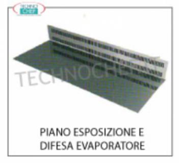 Piano espositivo inox Piano espositivo inox e difesa evaporatore in acciaio inox, per mod. SALINA 80 da cm 100