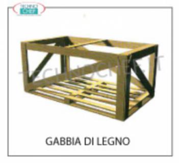 Gabbia di legno Gabbia di legno, dimensioni mm 1150x1000x1100h, per mod. SALINA 80 lungo mm 1040, prezzo netto per pedana + gabbia perimetrale