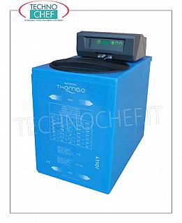 Technochef - Addolcitore automatico cabinato acqua da lt.7 Depuratore/Addolcitore automatico cabinato per acqua fredda con 7 lt. di resina, programmazione elettronica, resa max: 800 lt/h, V.12 (alimentatore incluso), dim.mm.240x435x425h