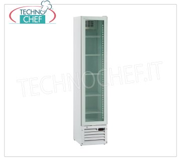 Vetrina FRIGO per BIBITE, 1 Porta, Temp.0°/+10°C, lt.160, Classe D, Larga  cm 39