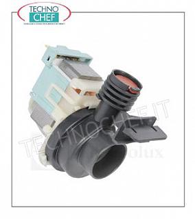 TECHNOCHEF - Pompa di scarico installata 32W Pompa di scarico installata da 32 W per lavabicchieri e lavastoviglie sottotavolo a carica frontale