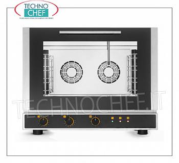 Tecnoeka - FORNO CONVEZIONE VAPORE Elettrico, 4 teglie GN 1/1- mm 325x530, mod. EKF411UD FORNO CONVENZIONE VAPORE Elettrico Ventilato Professionale, con camera di cottura per 4 TEGLIE GASTRO-NORM 1/1 (mm 530x325), COMANDI ELETTROMECCANICI, V.400/3+N, Kw.6,4, Peso 58 Kg, dim.mm.784x752x634h