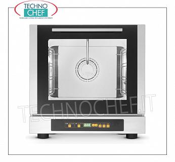 Tecnoeka - FORNO CONVEZIONE VAPORE Elettrico ventilato, per 4 teglie da mm 429x345 - mod. EKF423DUD FORNO CONVENZIONE VAPORE ELETTRICO Ventilato con camera cottura per 4 TEGLIE da mm.429x345, COMANDI DIGITALI con 99 programmi, V.230/1, Kw.2,9, Peso Kg.38, dim.esterne mm.590x703x590h