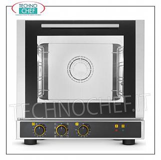 Tecnoeka - FORNO CONVEZIONE Elettrico con GRILL, 4 Teglie mm 429x345, Professionale mod.EKF423M FORNO CONVENZIONE ELETTRICO Ventilato multifunzione con GRILL, camera cottura per 4 TEGLIE da mm.429x345, COMANDI ELETTROMECCANICI, V.230/1, Kw.2,6, Peso Kg.36,4, dim.esterne mm.590x695x590h
