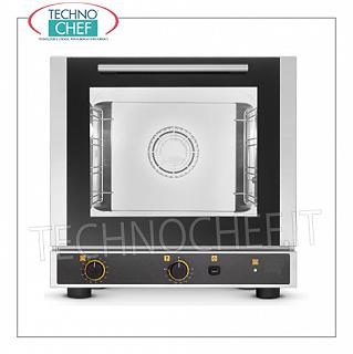 Tecnoeka - FORNO CONVEZIONE Elettrico 4 Teglie mm 429x345, con Umidità, Professionale, mod. EKF423U FORNO CONVENZIONE ELETTRICO Ventilato con UMIDIFICATORE, camera cottura per 4 TEGLIE da mm.429x345, COMANDI ELETTROMECCANICI, V.230/1, Kw.2,8, Peso 34 Kg, dim.esterne mm.590x695x590h