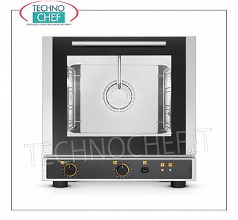 Tecnoeka - FORNO CONVEZIONE  Elettrico con VAPORE a PULSANTE per 4 Teglie mm 429x345 , mod. EKF423UD FORNO CONVENZIONE  ELETTRICO Ventilato con VAPORE a PULSANTE , camera cottura per 4 TEGLIE da mm.429x345, COMANDI ELETTROMECCANICI, V.230/1, Kw.2,9, Peso 38 Kg, dim.esterne mm.590x703x590h