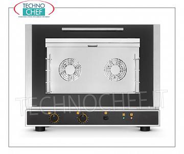 TECNOEKA, Forno convezione elettrico per 4 teglie da mm 600x400, comandi meccanici, V 230/1 FORNO CONVEZIONE ELETTRICO con UMIDIFICATORE per PASTICCERIA e PANETTERIA, camera di cottura per 4 TEGLIE da mm 600x400, COMANDI ELETTROMECCANICI, V.230/1, Kw.3,4, Peso 50,4 Kg, dim.mm.784x752x634h
