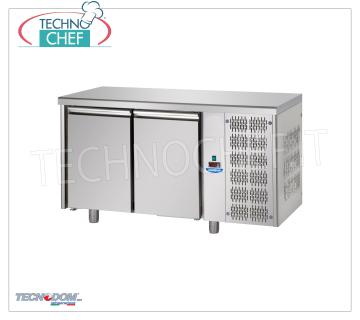 Tavolo Refrigerato 2 PORTE, capacità lt.440, PASTICCERIA, Marca TECNODOM TAVOLO REFRIGERATO 2 PORTE, Marca TECNODOM, capacità lt.440, PASTICCERIA, temperatura d'esercizio 0°/+10°C,Pasticceria Teglie mm 600x400, V.230/1,Kw.0,495, Peso 88 Kg, dim.mm.1600x800x850h