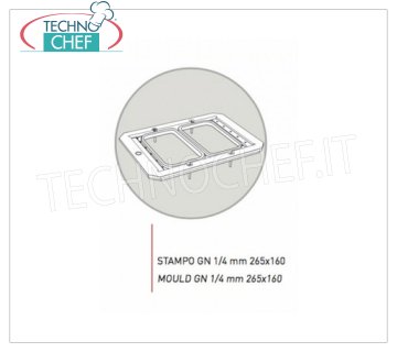 TECHNOCHEF - Stampo in alluminio anticoradal, Mod.GN1/4