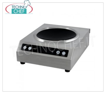 TECHNOCHEF - PIASTRA ad INDUZIONE per WOK, Ø 260 mm, Mod.TT350TOUCHWOK
