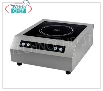 TECHNOCHEF - Piastra ad Induzione da Tavolo, Superficie Induttiva Ø 120÷300 mm, Mod.TT500TOUCH