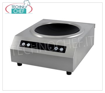 TECHNOCHEF - PIASTRA ad INDUZIONE per WOK, Ø 300 mm, Mod.TT500WTOUCHWOK