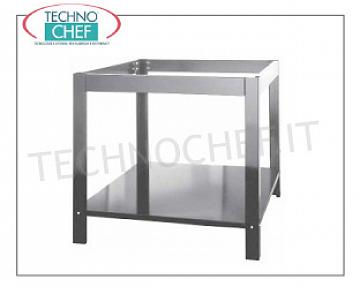Supporto con ripiano inferiore per forno pizza 1 camera, 4 pizze,  Mod. TTOVENRG4, dim. mm. 979x1109x960h