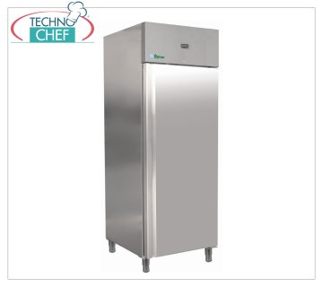 Forcar - Armadio Frigo 1 Porta, Premium line, lt.560, Temp.-2°/+8°C, Ventilato, GN 2/1, Classe A,  mod.G-UGN650TN Armadio Frigorifero 1 Porta, Premium line, lt.560, temp.-2°/+8°C, refrigerazione ventilata, ECOLOGICO in Classe A, Gas R600a, GN 2/1, V.230/1, Kw.0,25, Peso 110 Kg, dim.mm.740x875x2090h