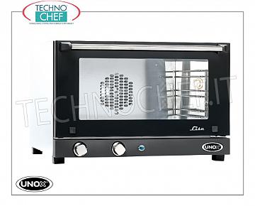 UNOX - Forno Convezione Elettrico, mod. XF013 LISA, 3 Teglie cm 46 x 33 FORNO CONVENZIONE elettrico UNOX-Linea MICRO, Mod. LISA per GASTRONOMIA e PASTICCERIA, capacità 3 TEGLIE da mm. 460x330, versione con COMANDI MANUALI, V.230/1, Kw. 2,7, Peso 20 Kg, dim.mm. 600x587x402h