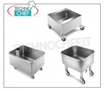 Vasche in Acciaio Inox carrellate 