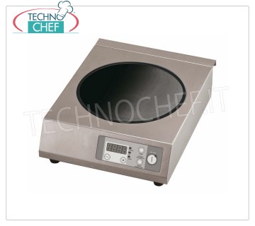 Technochef - PIASTRA ad INDUZIONE per WOK, Ø 300 mm, Mod.ICW35-S